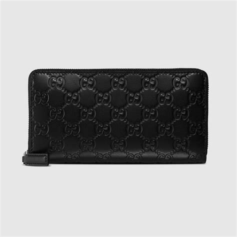 gucci men zip wallet|Gucci signature zip around wallet.